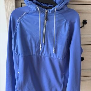 Peter Millar Periwinkle Blue Quarter-Zip Hoodie